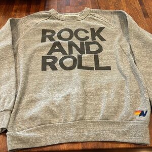 Aviator Nation grey Rock and Roll sweatshirt